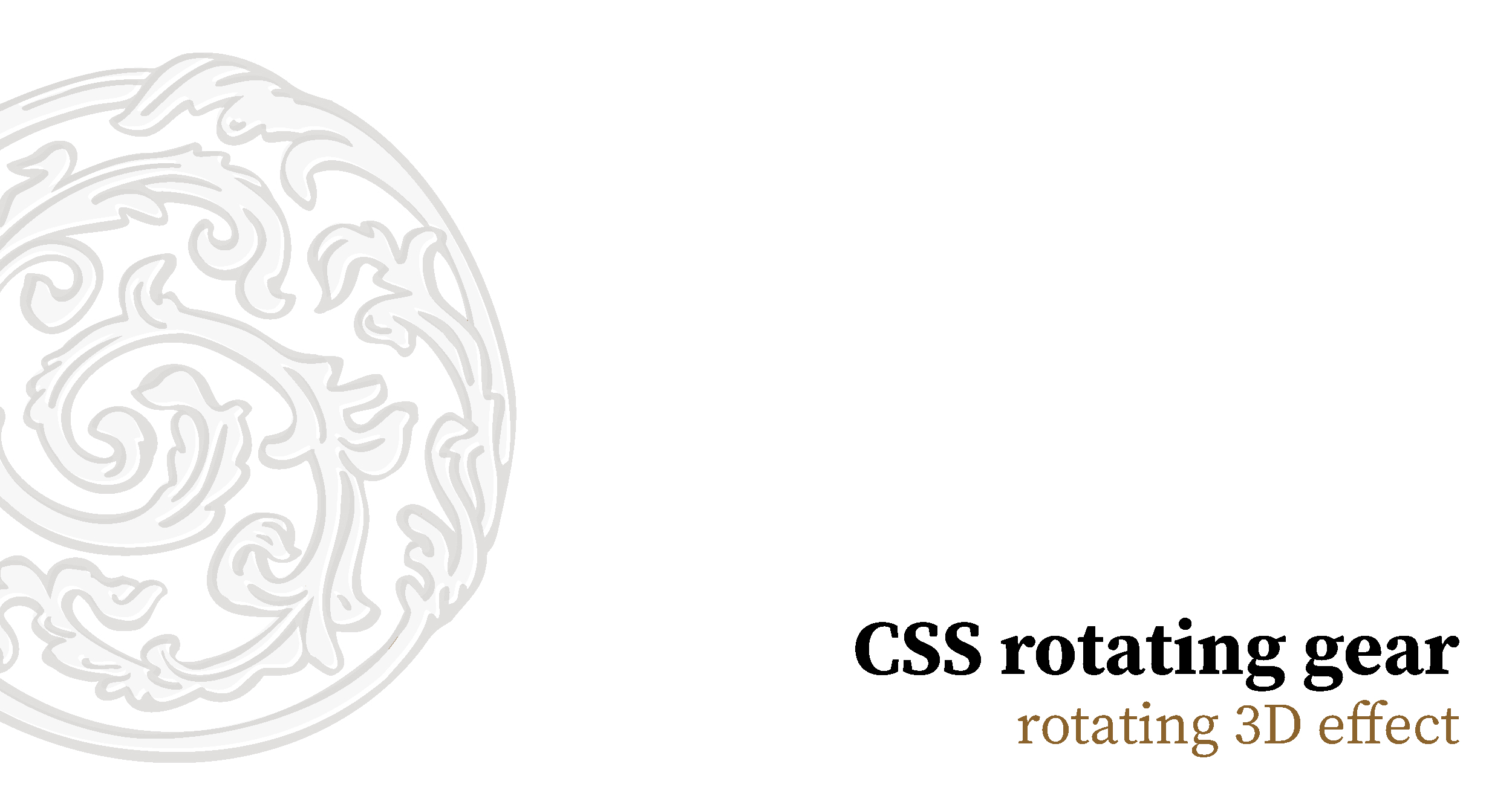 Claudia Dabischa - creative stuff: CSS rotating gear